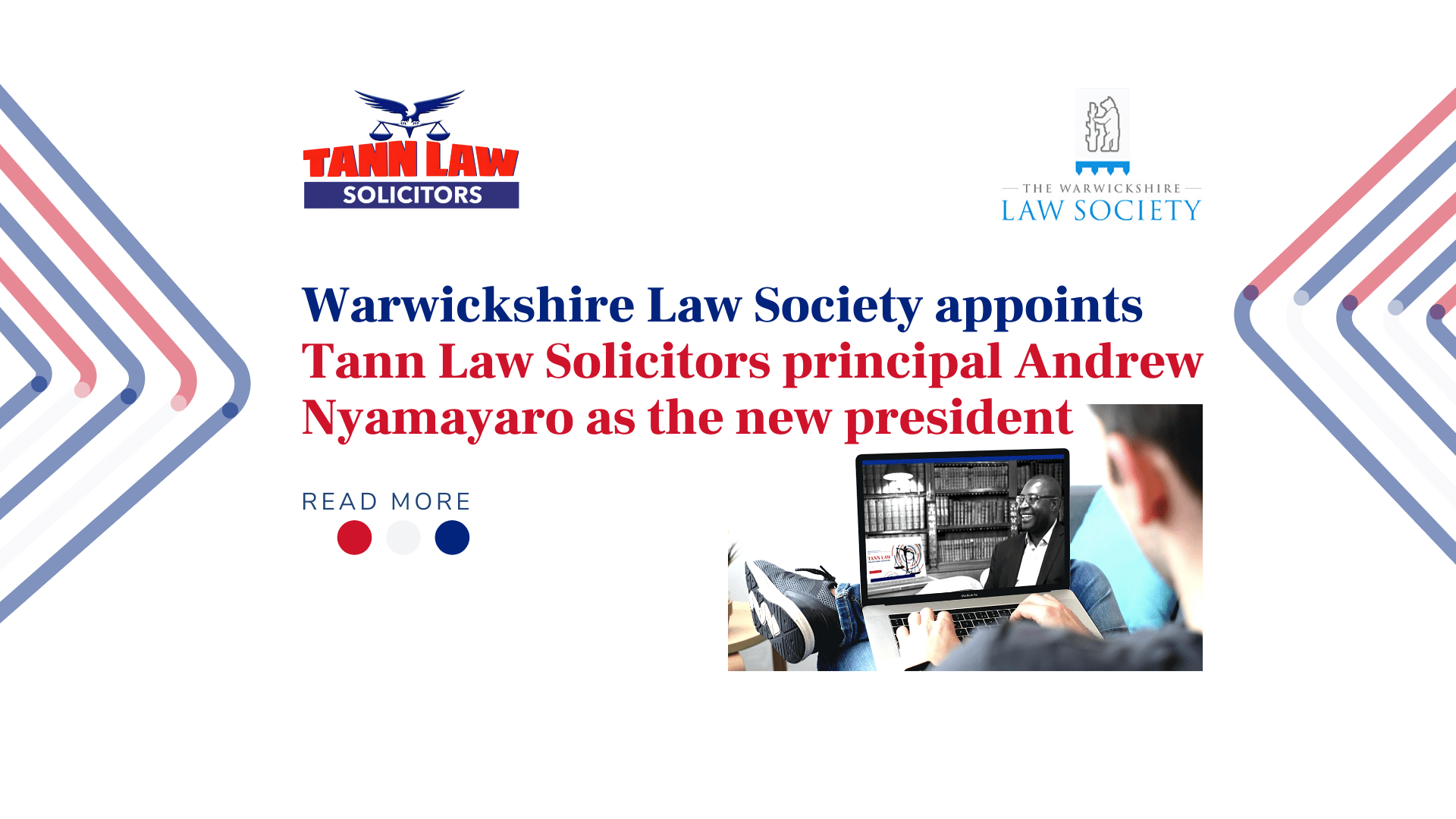 Tann Law Warwickshire Law Society principal Andrew Nyamayaro president