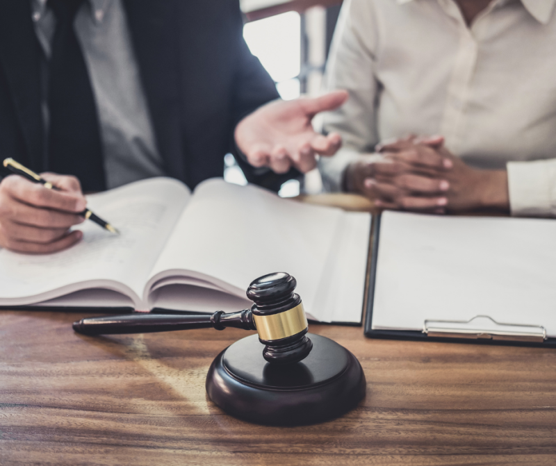 gavel and lawyer notes